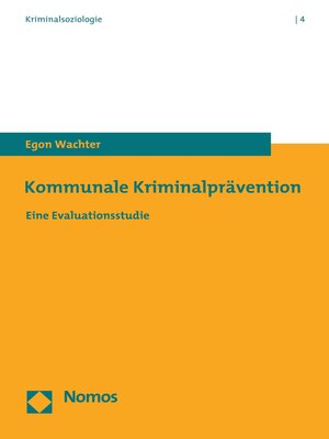 cover image of Kommunale Kriminalprävention
